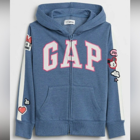GAP x Disney mickey & minnie mouse Zip up sweater - Picture 1 of 9